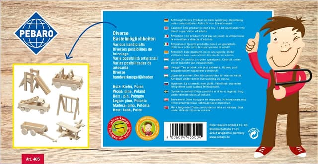 Thumbnail 1 de Pebaro 465 Holzbauset 25 Teile