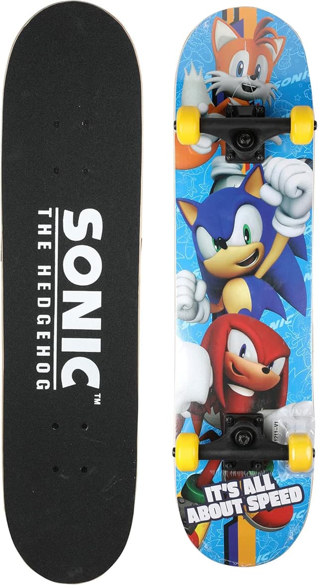Imagen de Sonic Character Cruiser Skateboard with ABEC 5 Bearings 🛹 en OfertitasTOP