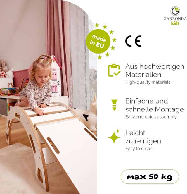 Thumbnail 2 de Garronda GD-0058 Kletterbogen mit Rutsche 2‑in‑1