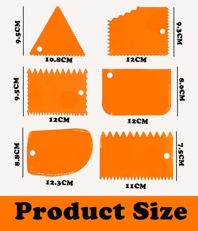 Detalle de ROMINVIC Strukturpaste & Spachtel-Set (11-teilig) für Acrylmalerei – 5 Palette Messer + 6 Abstreifermesser
