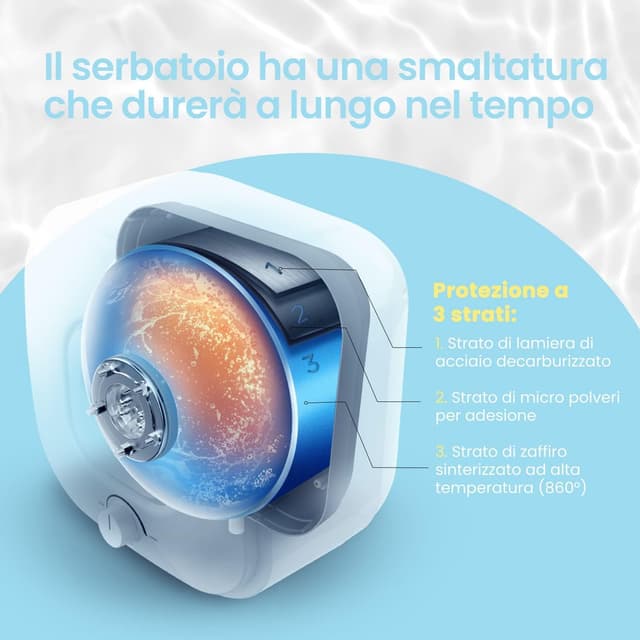 Detalle de Comfee’ Scaldabagno elettrico 10 litri D10-15VEO: sopra lavello, compatto e facile da installare