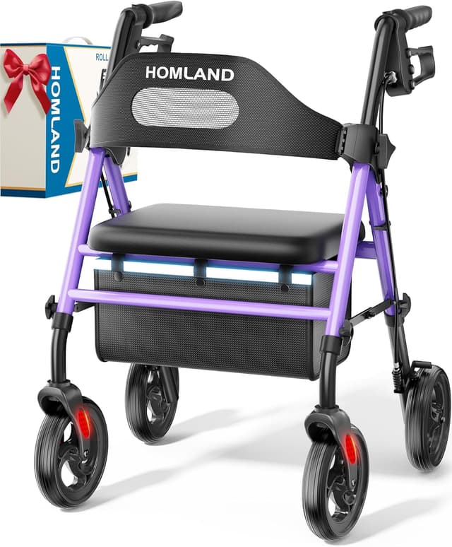 Thumbnail 6 de HOMLAND rollator walker 350 lb capacity