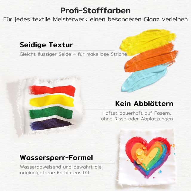 Thumbnail 6 de TMOL Textilfarben Set 18 leuchtende Farben