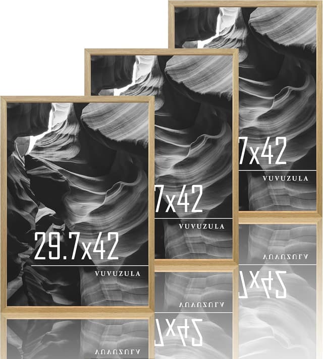 Imagen de VUVUZULA Bilderrahmen A3 Holz 30x42cm 3er Set en OfertitasTOP