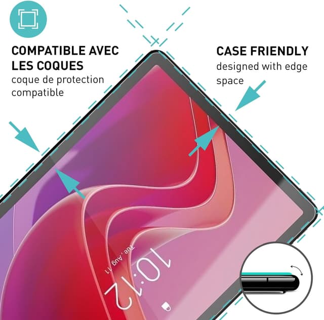 Thumbnail 2 de smartect Verre Trempé 9H pour Lenovo Tab M11 (2024) – Pack de 2, transparent