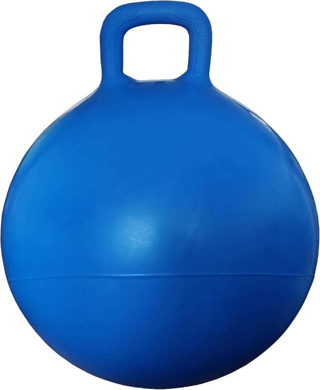 Detalle de AppleRound Hippity Hoppity Jumping Ball with Pump (20in/50cm) for Ages 7–10, Blue