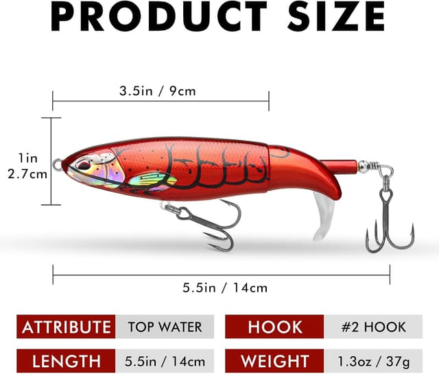 Thumbnail 5 de Truscend Esca Plopper per Black Bass 🎣