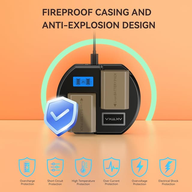 Thumbnail 4 de AKTTKA NP-FZ100 3000mAh 2-pack per Sony