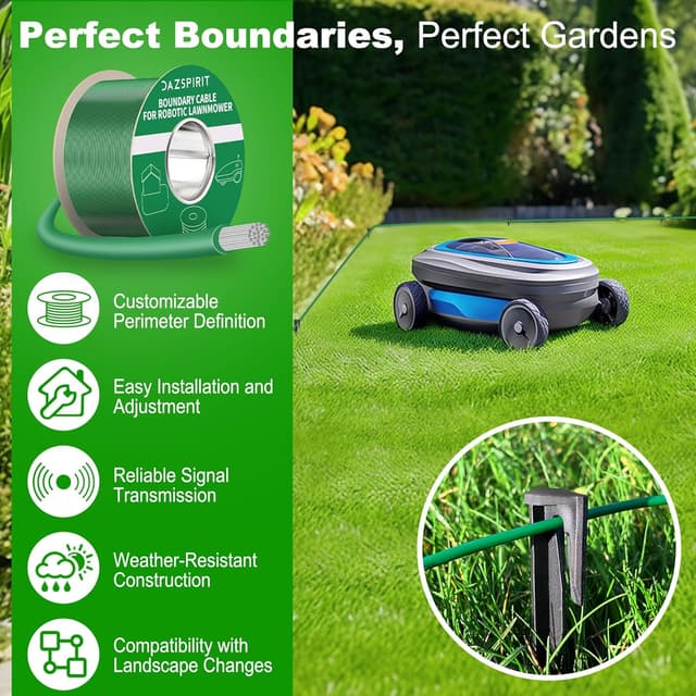 Detalle 2 de DazSpirit Begrenzungskabel Set 150 m für Mähroboter
