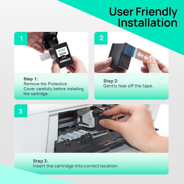 Thumbnail 4 de 305XL Ink Cartridges 2 Pack for HP Envy 6000 Series