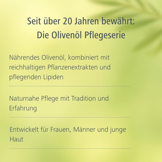 Detalle 2 de medipharma cosmetics Olivenöl Intensivcreme – reichhaltige Gesichtscreme mit kaltgepresstem Olivenöl, Vitamin A & E (50 ml)