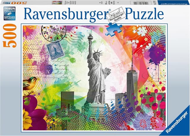 Detalle de Ravensburger New York City Postcard 500 Piece Jigsaw Puzzle (49 x 36cm) for Adults and Kids 10+