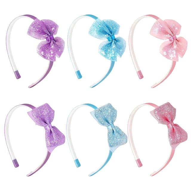 Imagen de Glitzer Haarreifen mit Schleife 6er-Set đ en OfertitasTOP