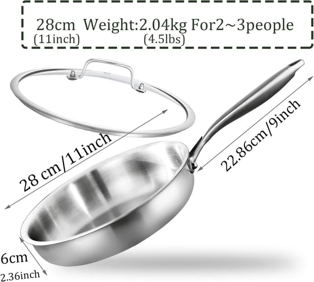 Thumbnail 5 de DELARLOCHEF Padella inox 28 cm