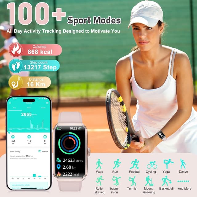 Thumbnail 3 de Zeacool Fitness Tracker 1.45in HD