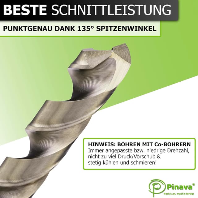 Detalle 1 de Pinava Metallbohrer-Set HSS Cobalt 25-teilig