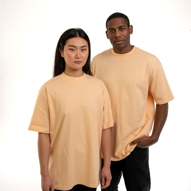 Detalle de Johnny Urban Sammy – T-shirt oversize unisexe en 100 % coton à col rond, coupe « fitted oversized »