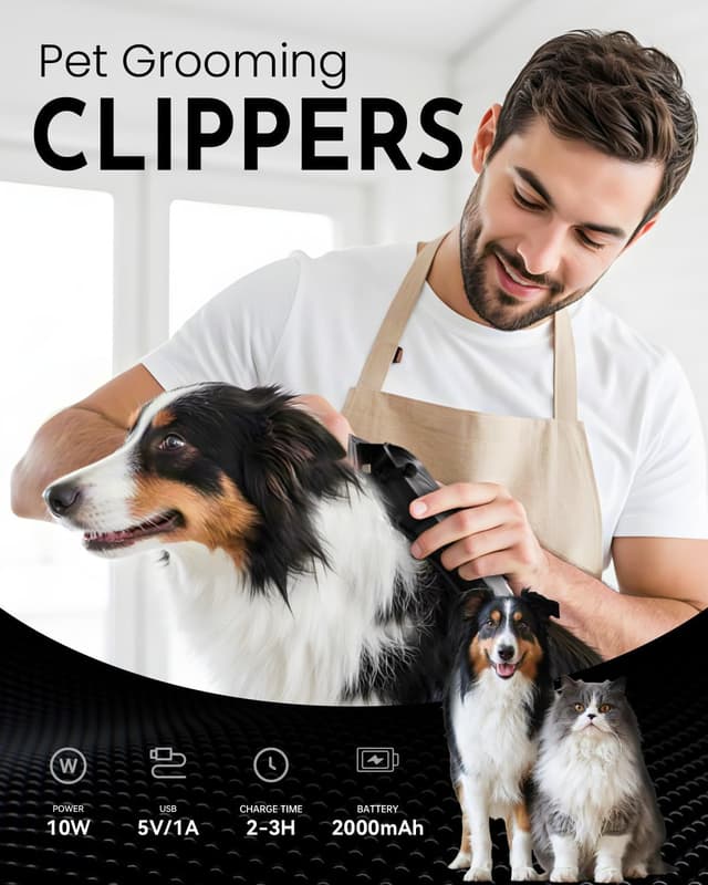 Detalle 2 de Dog Clippers Professional Cordless Trimmer