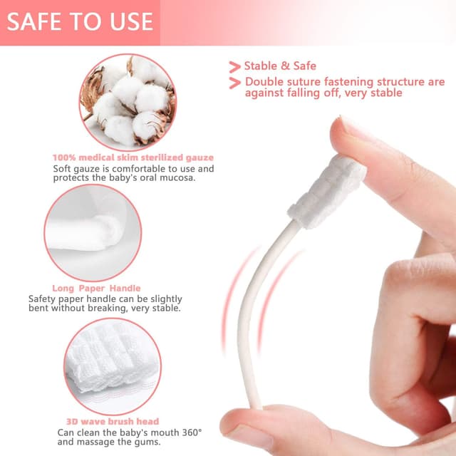 Thumbnail 1 de EASICUTI Baby Tongue Cleaner 42pcs disposable oral care 🪥