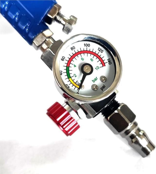 Detalle de LiebeWH regolatore di pressione dell’aria per pistola a spruzzo con filettatura G1/4 e manometro