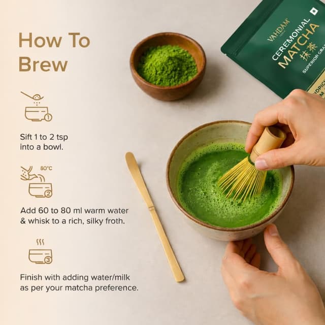 Thumbnail 5 de VAHDAM Matcha Ceremonial 30g Té verde matcha