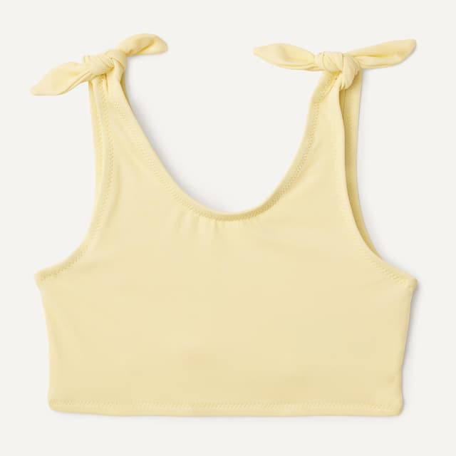 Detalle 2 de Maillot de bain bikini 2 pièces pour fille avec nœud Amazon Essentials