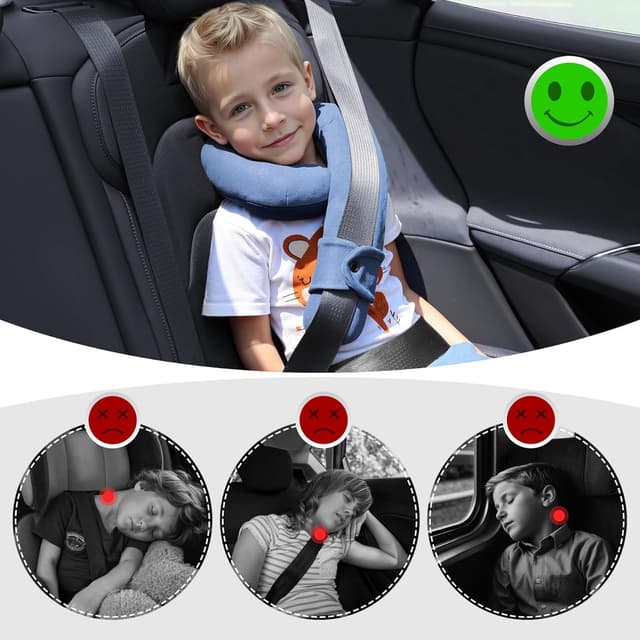 Detalle de WENRENER Kinder-Nackenkissen mit Verstellung