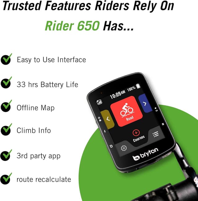 Thumbnail 5 de Bryton Rider 650 2.8" GPS cycling computer