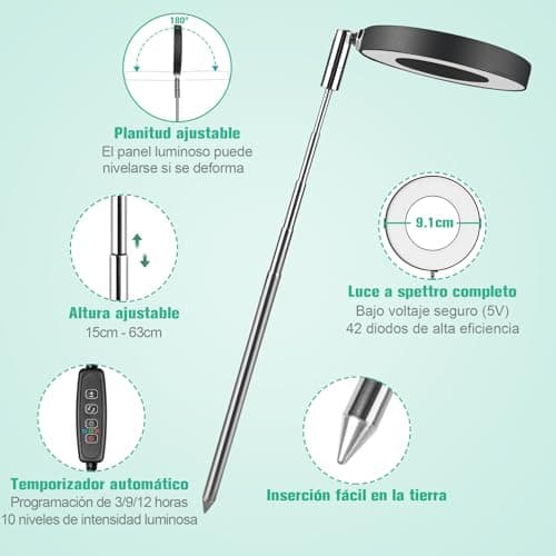 Thumbnail 2 de Idealife Lámpara de Planta 42 LED