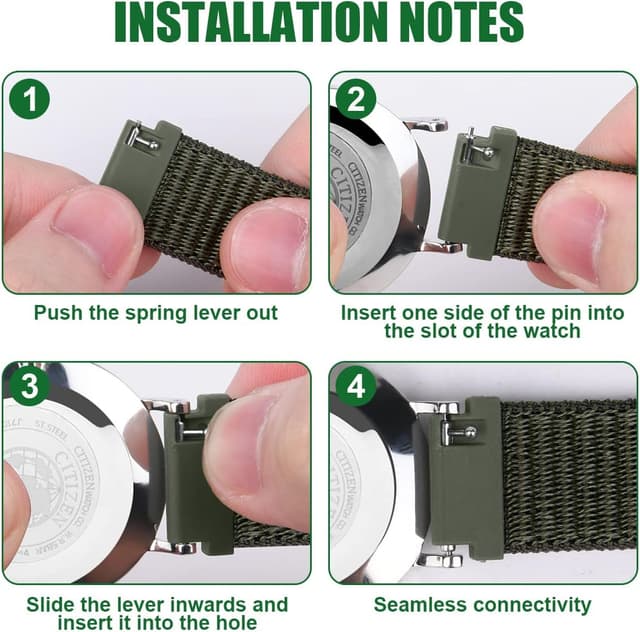 Thumbnail 2 de Vicloon Fabric Nylon Uhrenarmband 20 mm