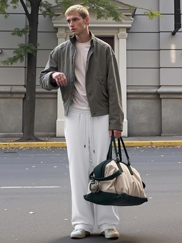 Detalle de JMIERR Herren Casual Baggy Hosen mit breiten Beinen – Lounge-, Gym- und Reise-Sweatpants mit Taschen (S–3XL)