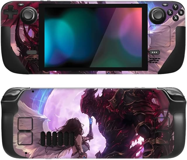 Detalle de playvital Custom Stickers for Steam Deck LCD – full protective skin decal set (Angel's Grace)