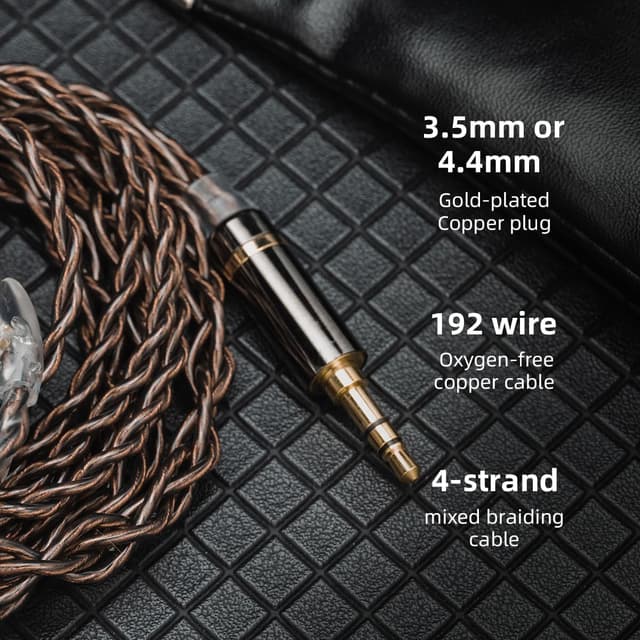 Detalle 2 de Hidizs MS3 In-Ear-Monitore (1DD+2BA) mit 4,4-mm-Anschluss – dreifaches räumliches Audio