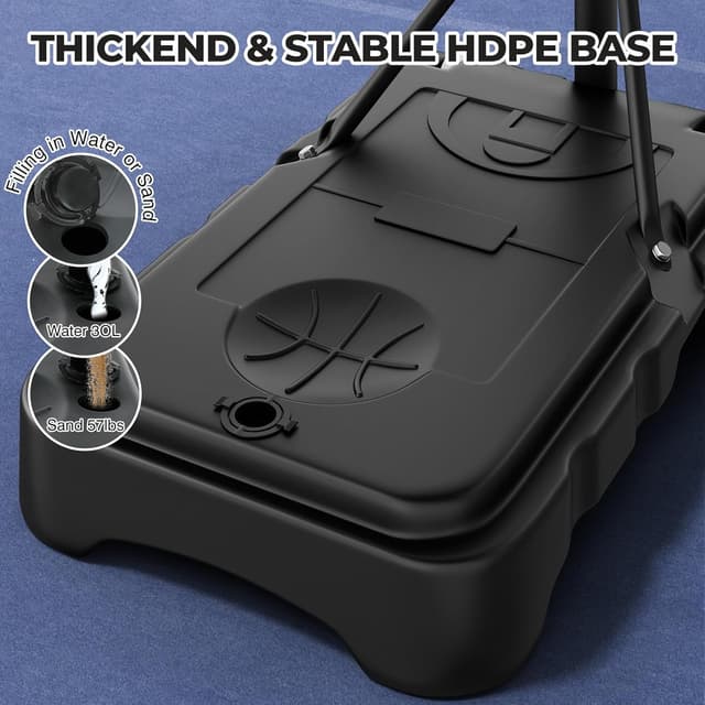 Thumbnail 5 de YOLEO Canestro basket regolabile 160–210 cm per bambini