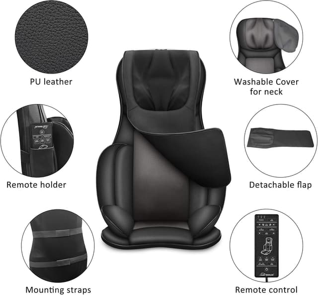 Thumbnail 6 de Snailax Asiento de Masaje Shiatsu con Calor 4D