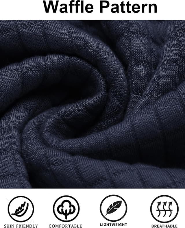 Thumbnail 4 de COOFANDY Waffle Knit Hooded Sweatshirt