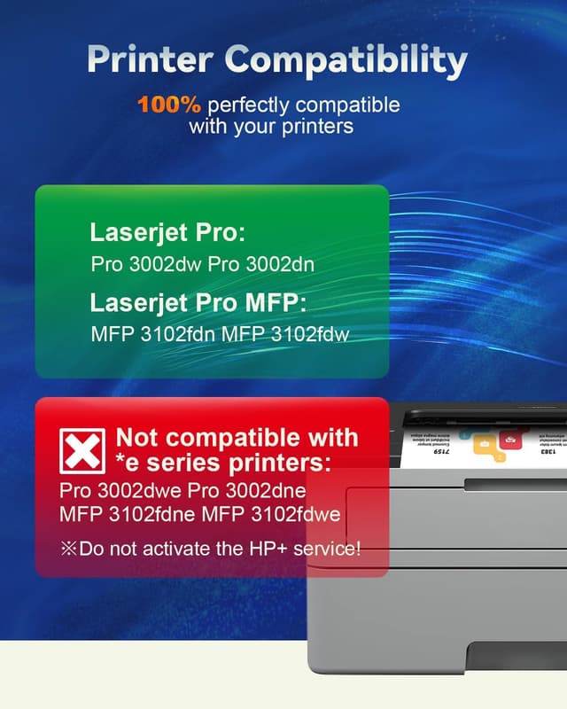 Detalle de Toner compatibile HP 139A con chip (W1390A nero) per HP LaserJet Pro 3002 e 3102