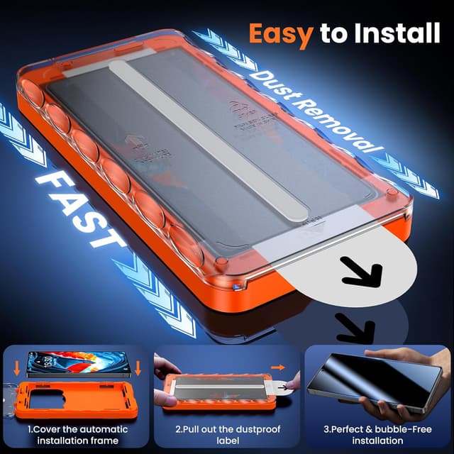 Thumbnail 1 de UniqueMe S25 Ultra 2-Pack Privacy Protector