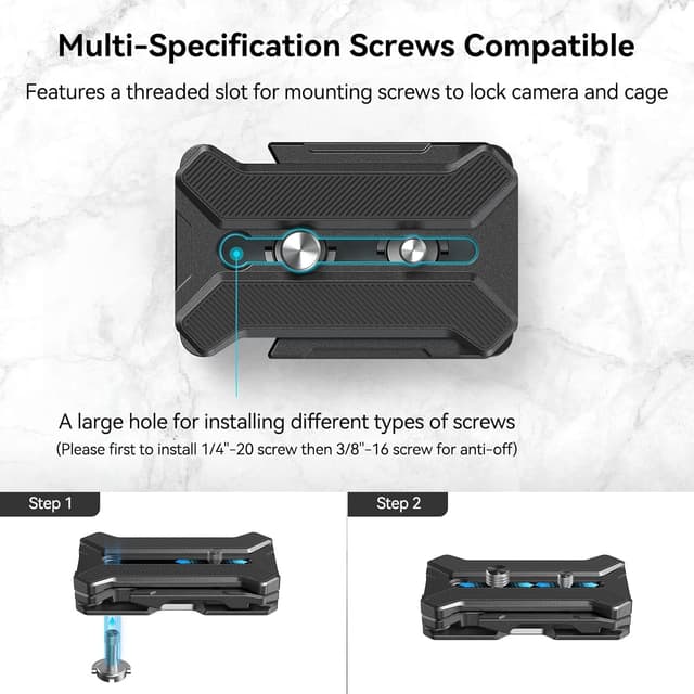 Detalle 2 de SMALLRIG 3913 Schnellwechselplatte Arca-Swiss
