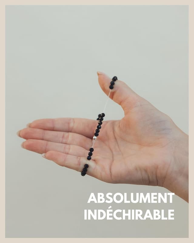 Detalle de GD GOOD.designs EST. 2015 Bracelet de perles à facettes avec pierres naturelles et perle argent 925