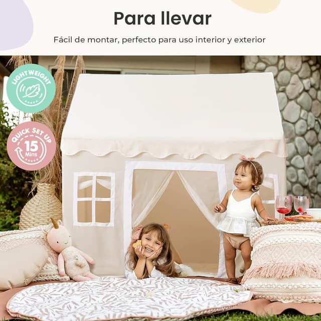 Thumbnail 5 de Tiny Land Tienda de Campaña Infantil Princesa con Luces y Tapete 🏰