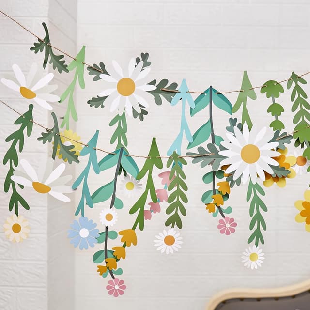 Detalle de Paper flower garland 2.5 m for walls