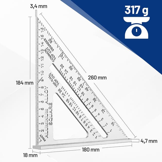 Thumbnail 2 de WORKPRO Escuadra 180mm de Aluminio
