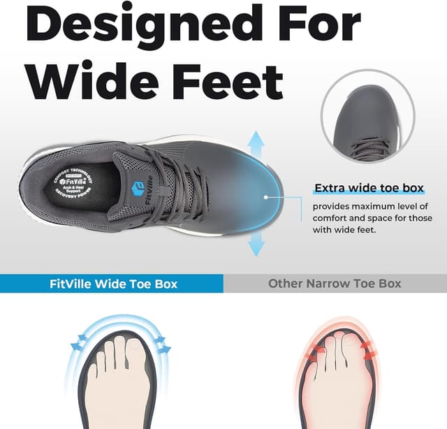 Detalle de Extra Wide Golf Trainers FitVille