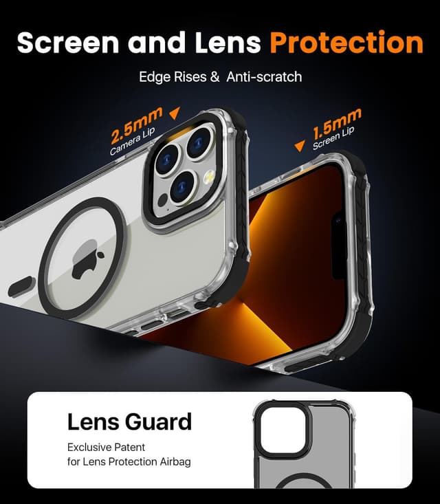 Thumbnail 6 de DEERLAMN Strong Magnetic Case for iPhone 15 Pro Max (6.7-inch) with MagSafe compatibility