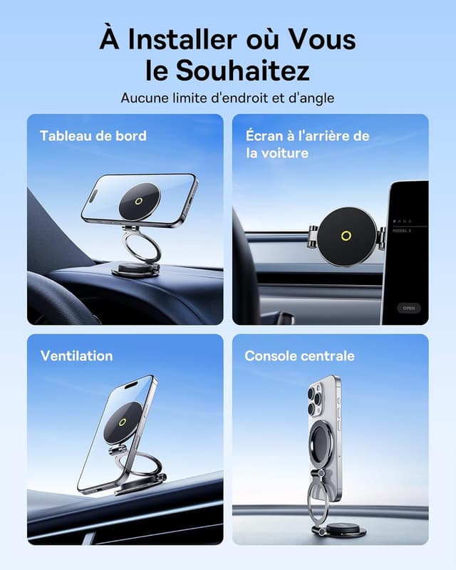 Thumbnail 3 de Baseus MagPro II Support magnétique 360°