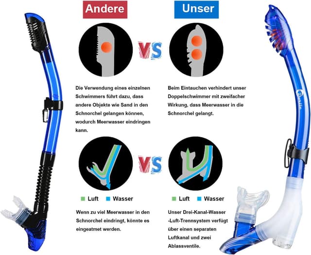Thumbnail 2 de Dorlle Schnorchelset fĂŒr Erwachsene đ€ż