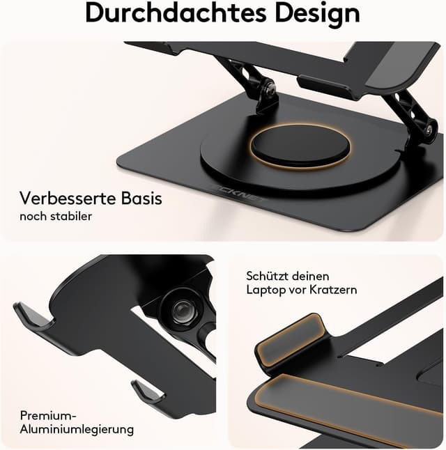Thumbnail 5 de TECKNET 360° Laptop Ständer Höheneinstellbar