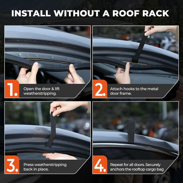 Thumbnail 6 de GEARLASSO Car Roof Bag 21 Cubic Feet – waterproof rooftop cargo bag for cars, SUVs & vans