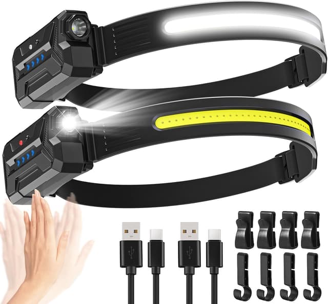 Detalle de Head Torch Rechargeable 2000mAh, 230° beam 🔦